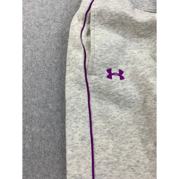 Under Armour Storm‎ Loose Fit Sweatpants (Youth Medium) Gray/Purple - Picture 10 of 14
